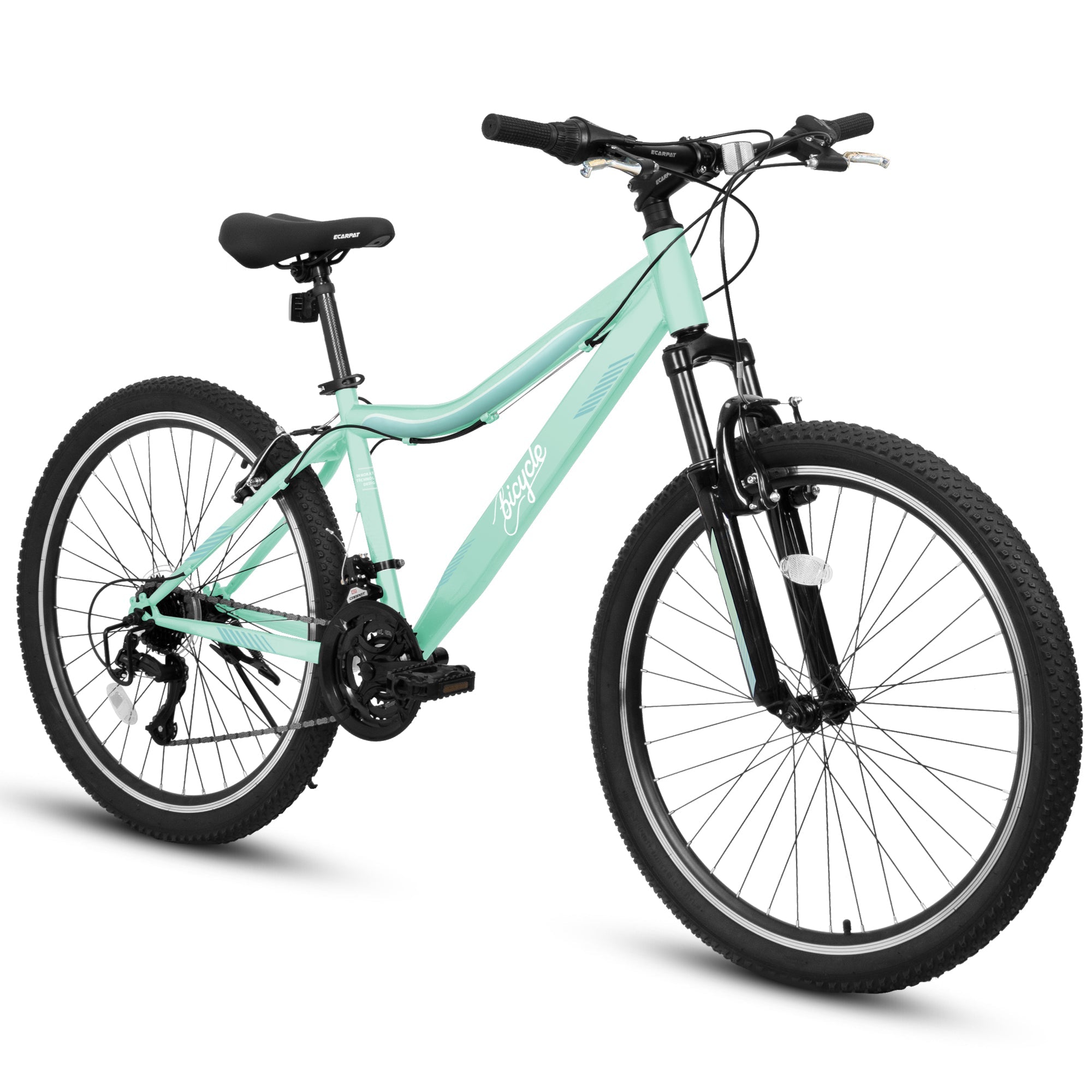 26" TrailLite Adult Mountain Bike | 21-Speed Front Suspension (Green)