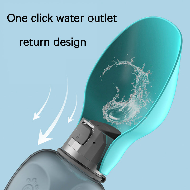 800m Water Bottle Leakproof Pet Foldable Drinking Bowl