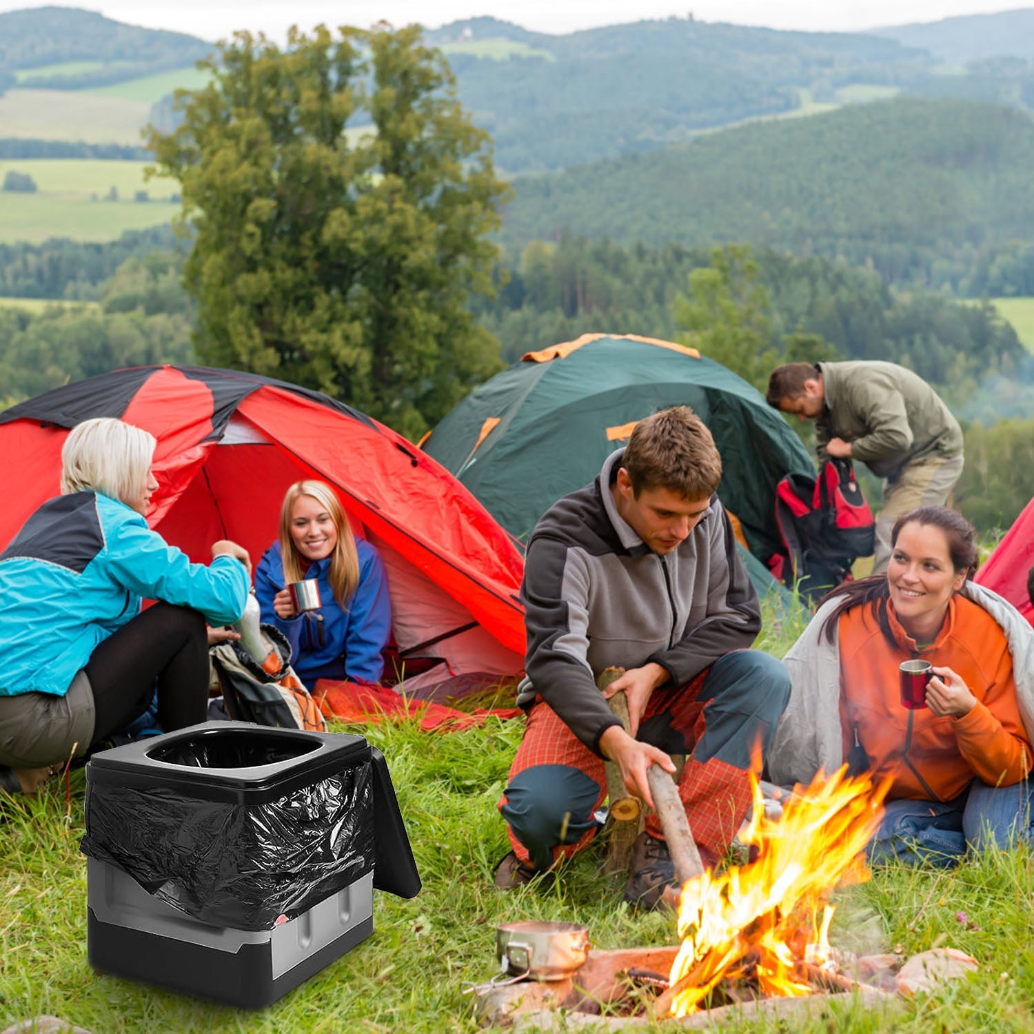 Portable Toilet For Car Camping Boating Hiking Outdoor