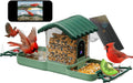 2-in-1 Smart Bird Feeder & Bath Camera, Dual 2K HD, Solar & AI Bird ID