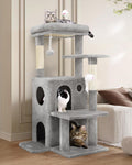 50-Inch Cat Tree Tower for Large Indoor Cats with Scratching Post & Caves