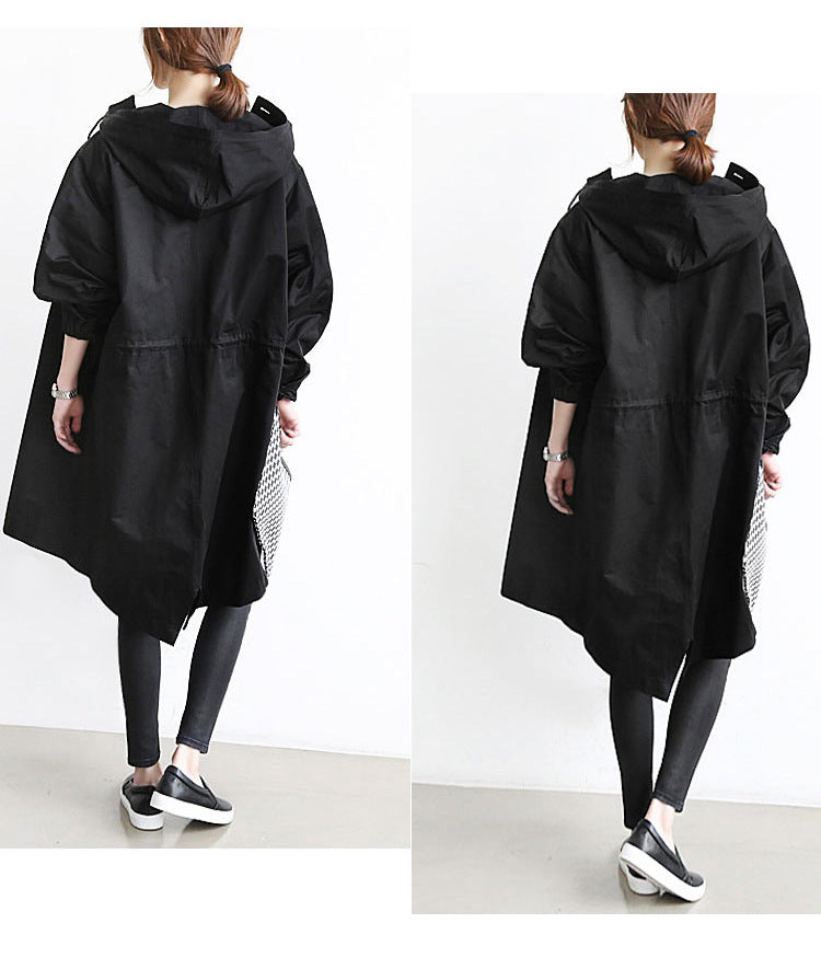 Women Windbreaker Jacket Hooded Quick Dry Waterproof