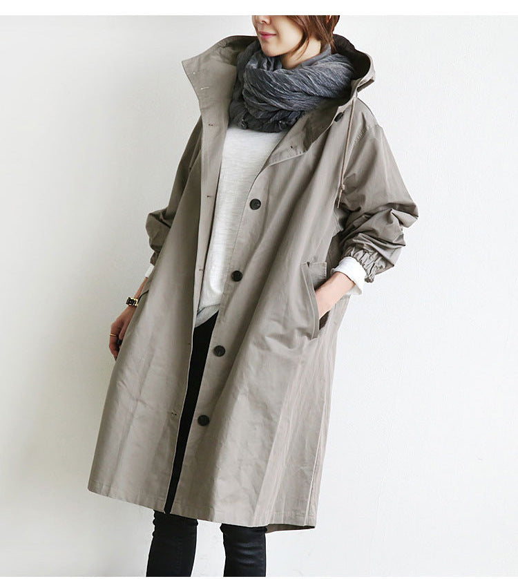 Women Windbreaker Jacket Hooded Quick Dry Waterproof