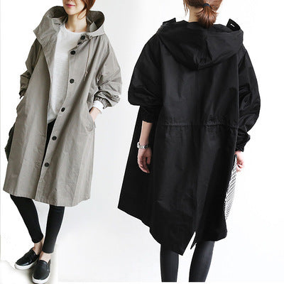 Women Windbreaker Jacket Hooded Quick Dry Waterproof