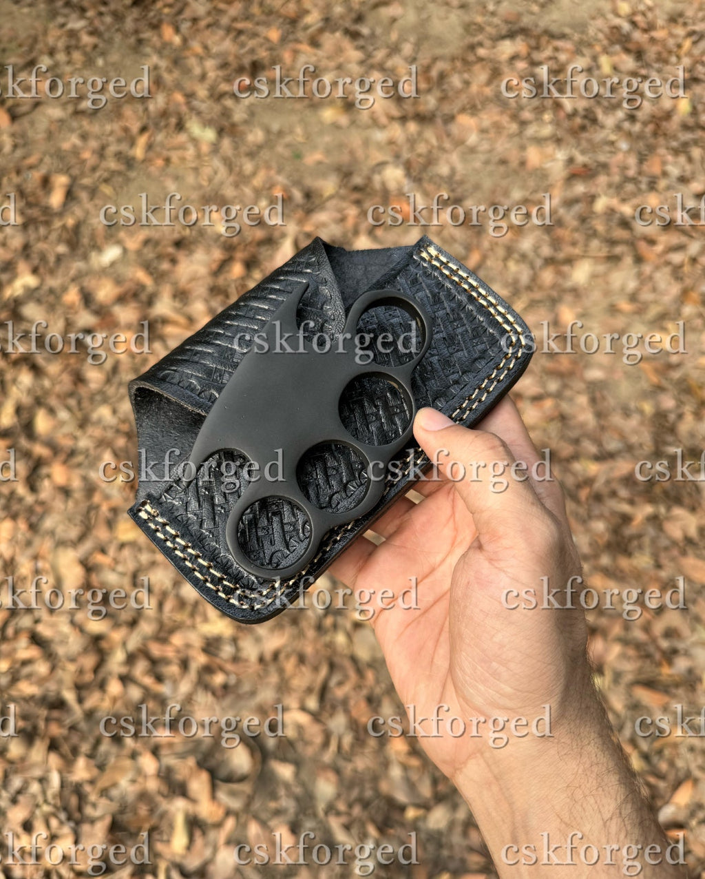 Hand Casted Black Coated Knuckle