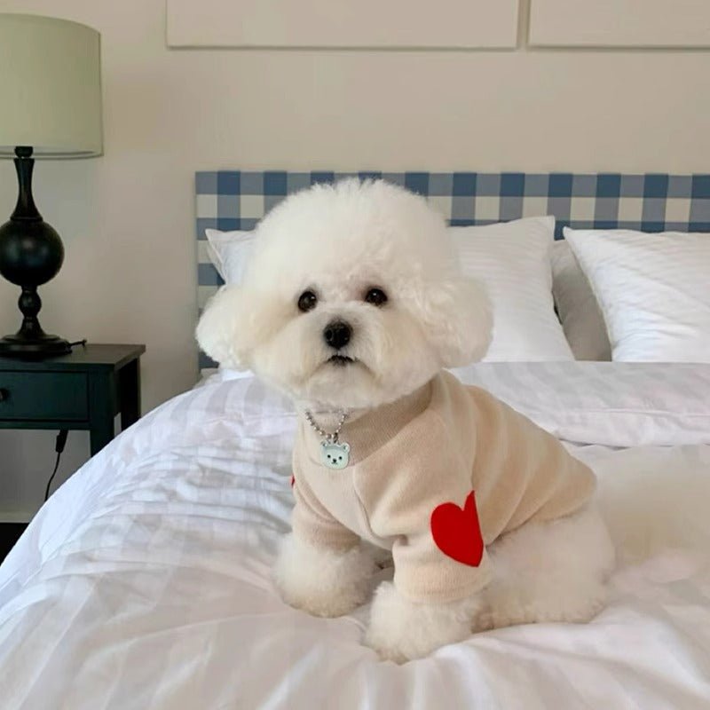 Bichons Heart-Throbbing Love Bottoming Shirt