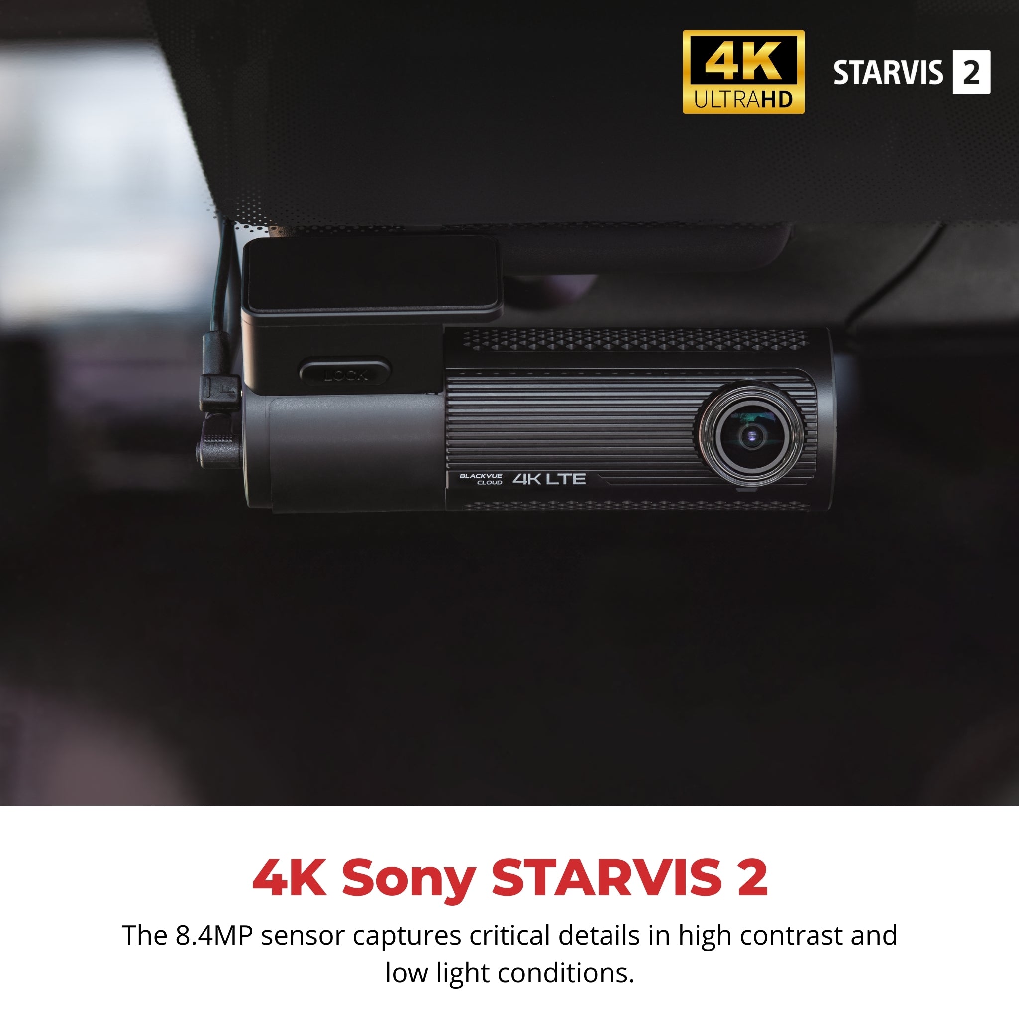 BlackVue DR970X-2CH LTE Plus II 4K UHD Cloud Dash Cam