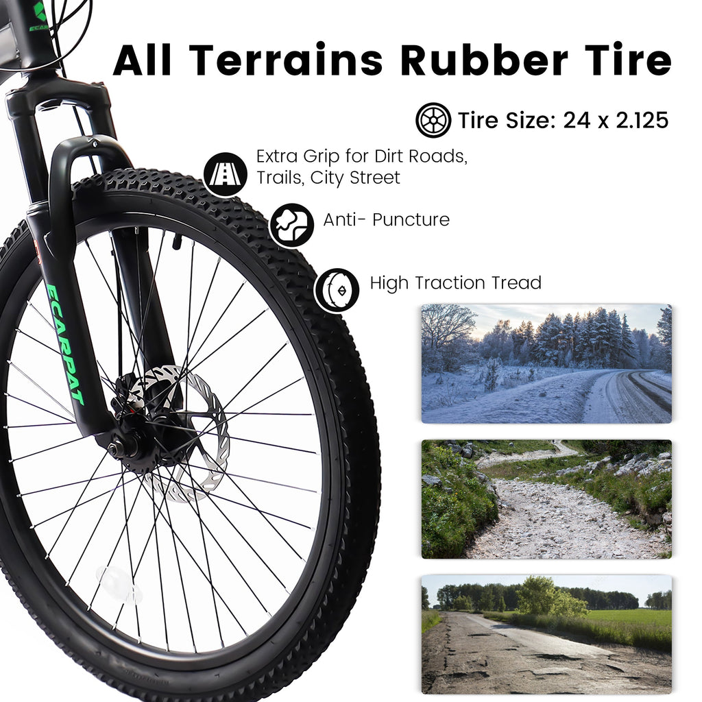 24" TrailX Adult Mountain Bike | 21-Speed Full Suspension (Gray)