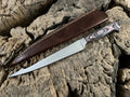 Handmade Flexible Fishing Fillet knife, Hunting, Kitchen, Chef, Camping, Outdoor Knife With Leather Sheath. Personalized Gift