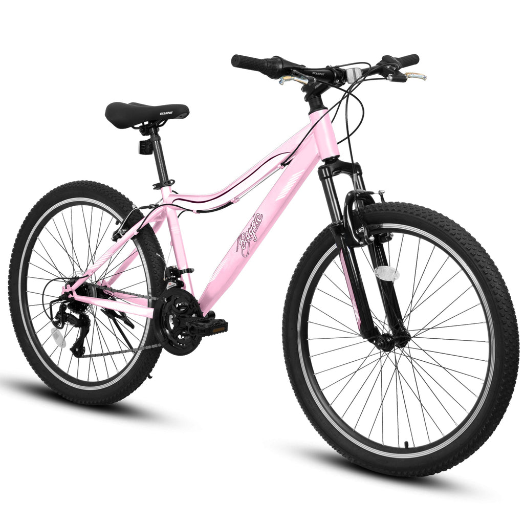 26" TrailLite Adult Mountain Bike | 21-Speed Front Suspension (Pink)