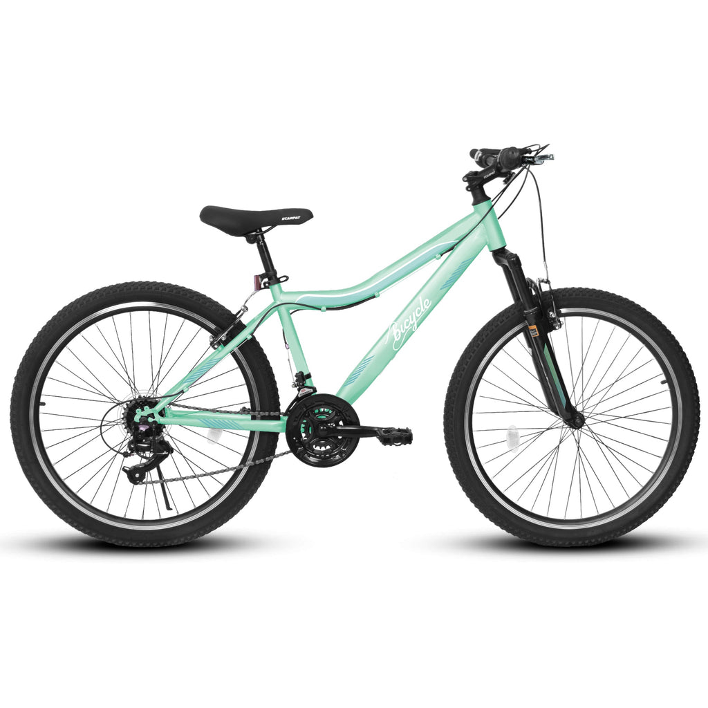 26" TrailLite Adult Mountain Bike | 21-Speed Front Suspension (Green)