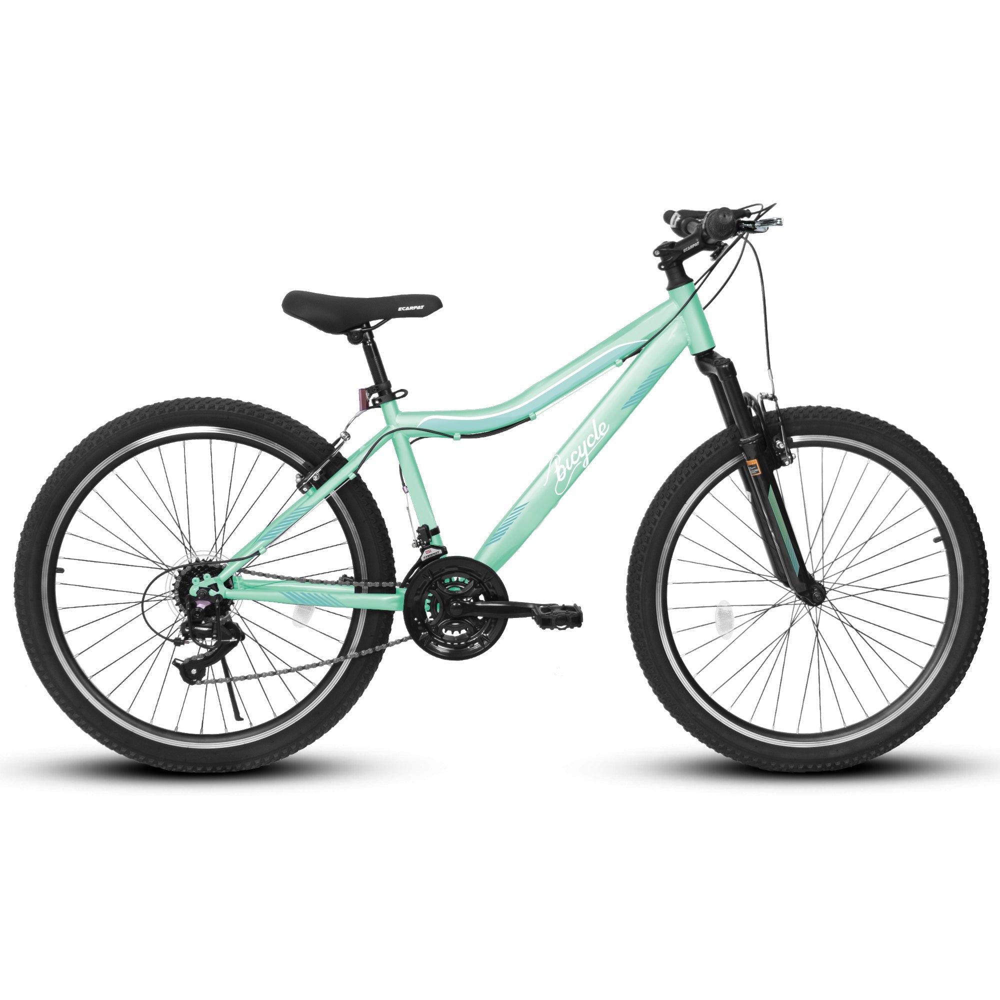26" TrailLite Adult Mountain Bike | 21-Speed Front Suspension (Green)