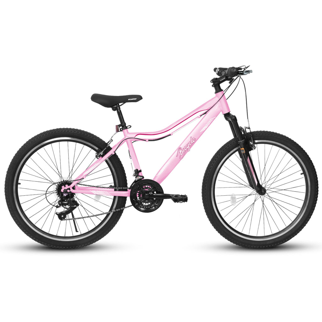 26" TrailLite Adult Mountain Bike | 21-Speed Front Suspension (Pink)