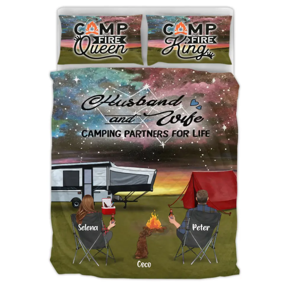 Personalized Camping Quilt Bed Sets