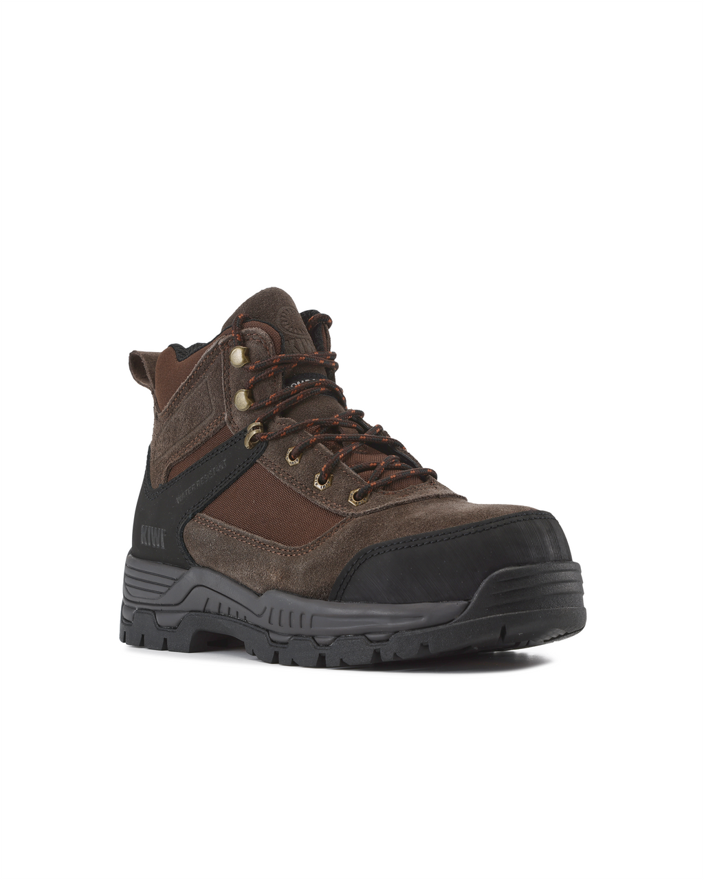 Kiwi Trek Brown Suede/Nylon 5" Composite Toe Water Resistant Work Boots