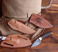 WOODBACK HOWLER – 6.25" BELT KNIFE WITH ROSE WOOD HANDLE