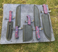 5 pieces Hand Forged Butcher kitchen chef knives & Fork set