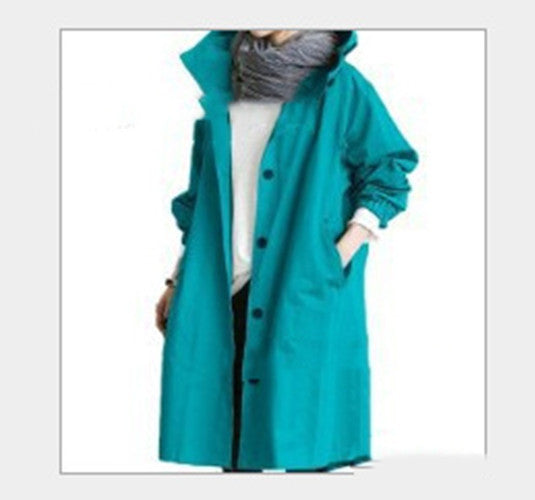 Women Windbreaker Jacket Hooded Quick Dry Waterproof