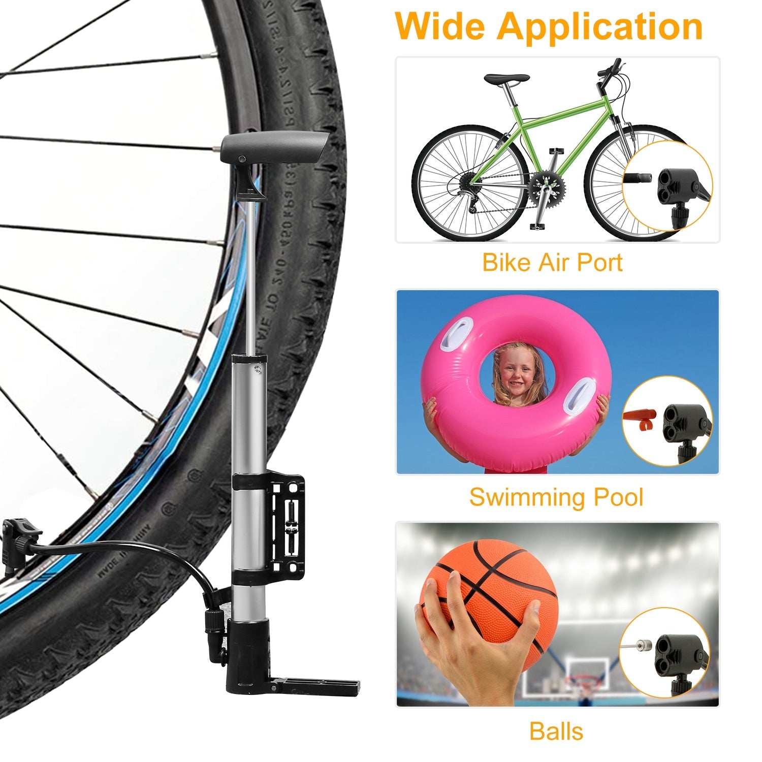 Bike Tire Inflator – Mini Portable Pump