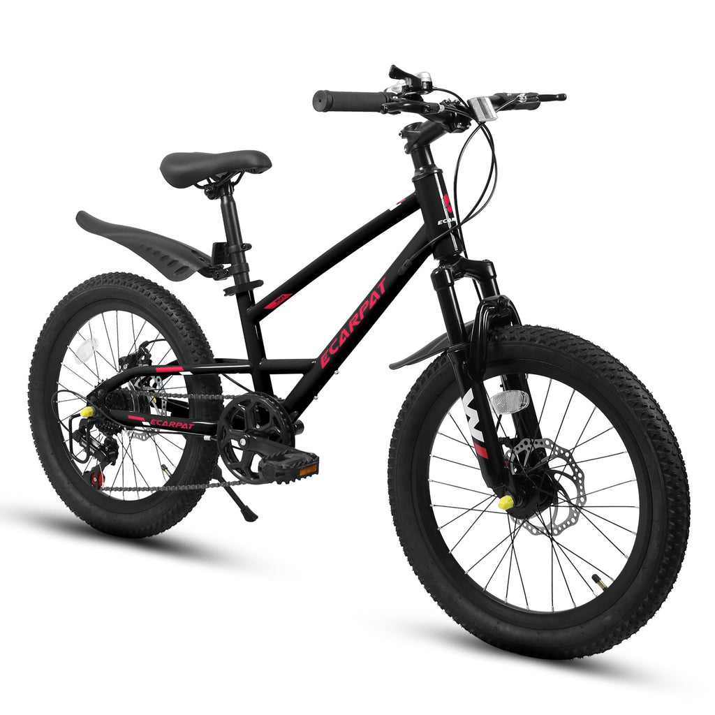20” Kids Mountain Bike – TrailKid | Front Suspension | 7-Speed | Black