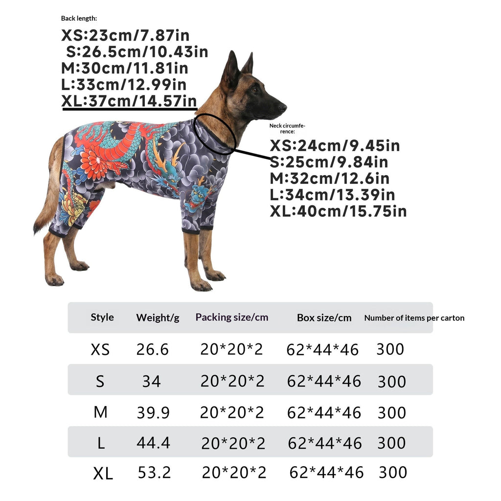 Pet Tattoo Four-Legged Apparel Dog Clothing