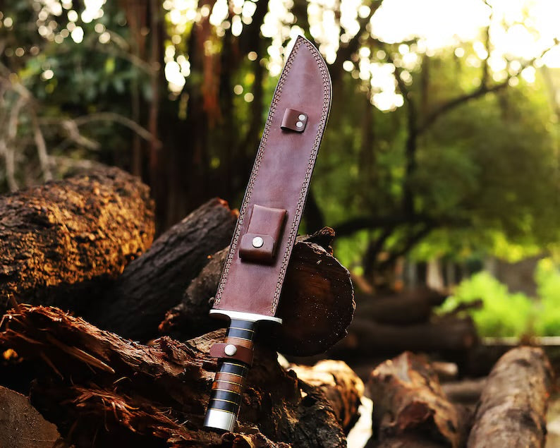 Hand Made J2 Steel Camping Knife, Multi Functional Outdoor Companion & Wood Handle