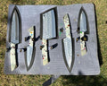 (5PCS)Hand Forged J2 steel Fixed Blade XL Kitchen set