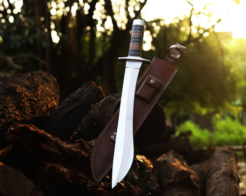 Hand Made J2 Steel Camping Knife, Multi Functional Outdoor Companion & Wood Handle