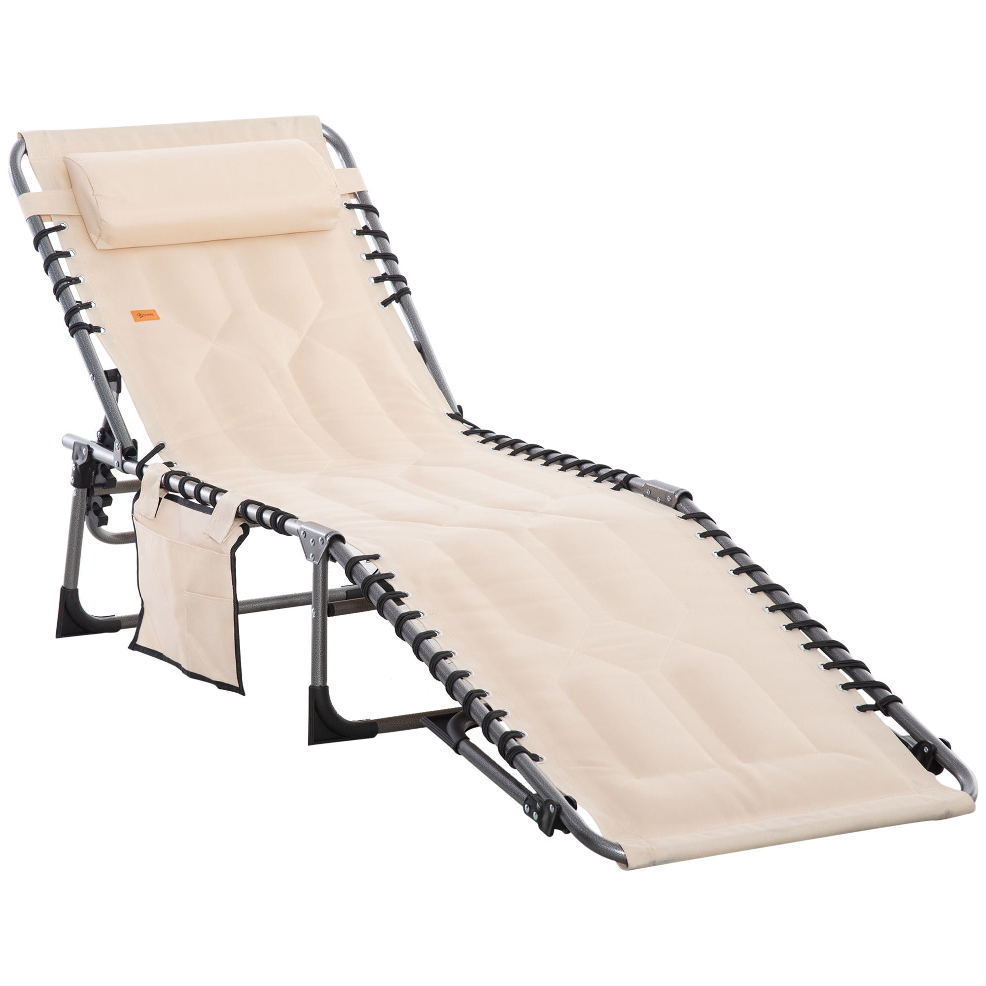 Padded Folding Chaise Lounge Chair
