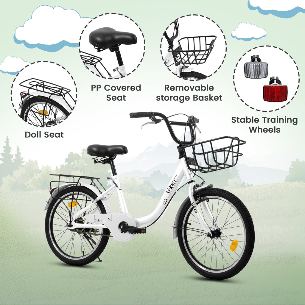 20” Kids Bike – CityCruze | Coaster Brake | Single Speed | White
