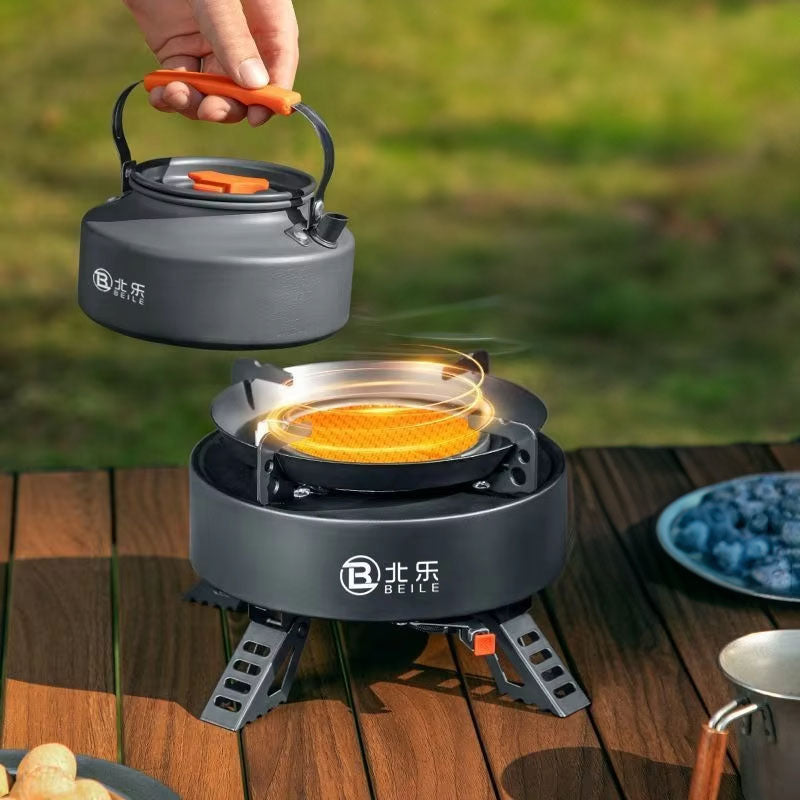 New Explorer 4000W infrared camping stove: portable, windproof, with electronic ignition