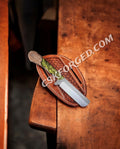 Handmade Custom Bull Cutter Knife – 8.25" Rasp Tool Steel Blade