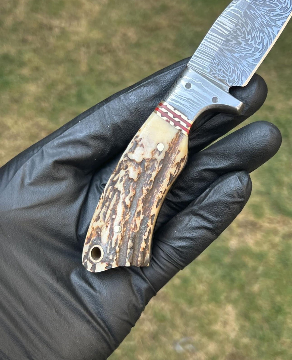 Handmade Damascus Steel Fixed Blade Hunting Knife