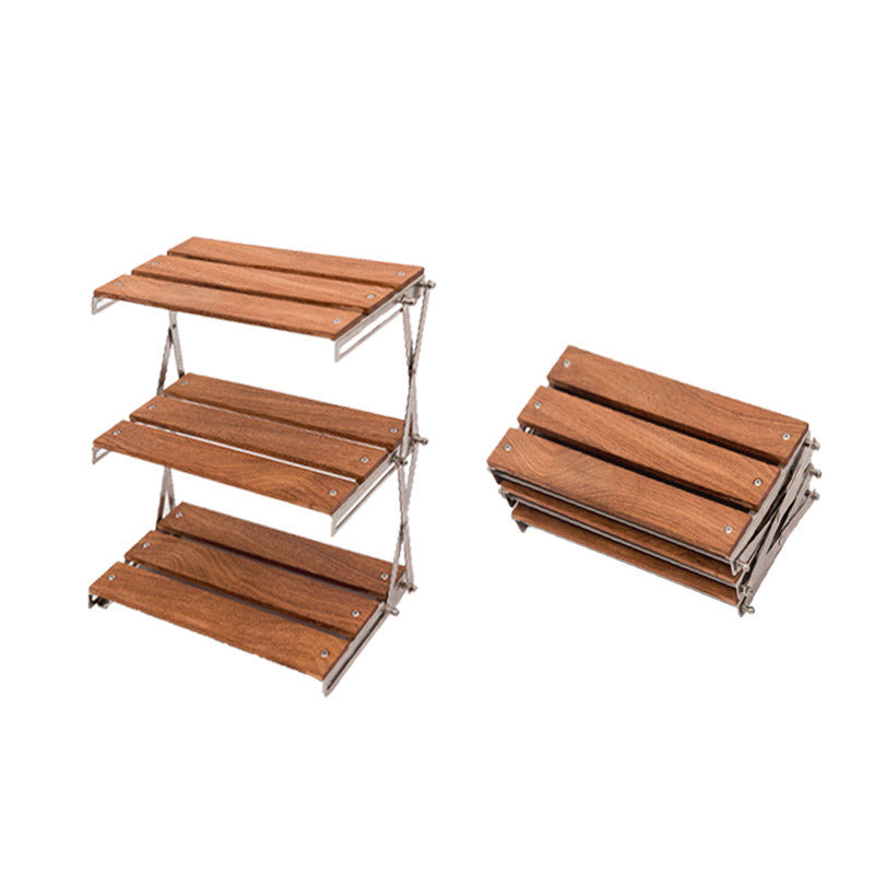Mountaineering Outdoor Camping Rack Portable Storage Rack Three Layer Rack