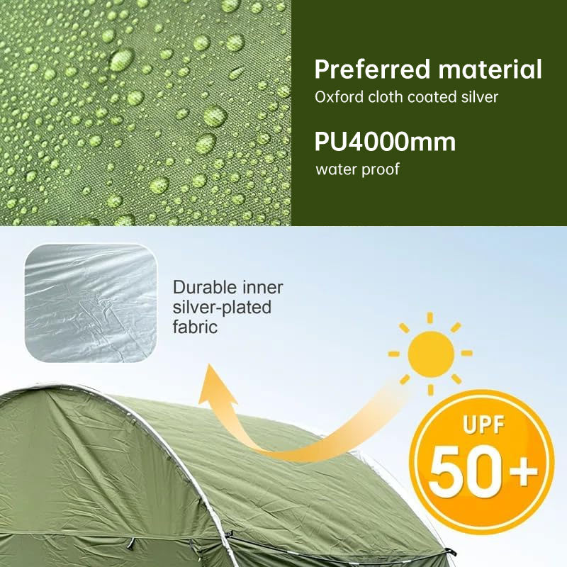 SUV & Truck rear tent with canopy, sun - resistant
