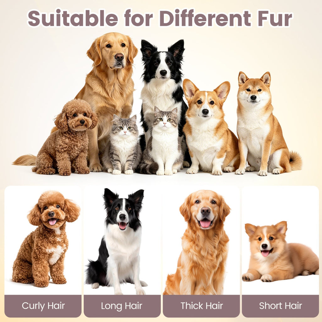 9-in-1 Dog Grooming Vacuum Kit with 3 Suction Modes