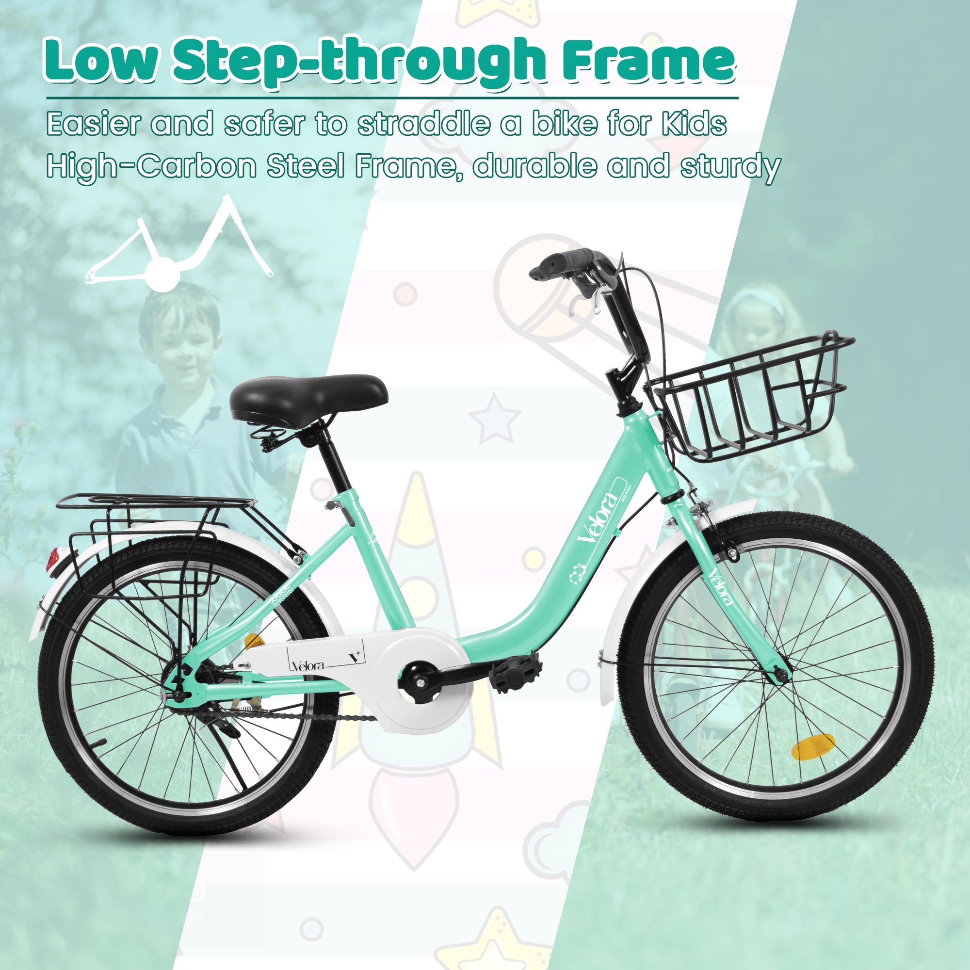 20” Kids Bike – CityCruze | Coaster Brake | Single Speed | Green
