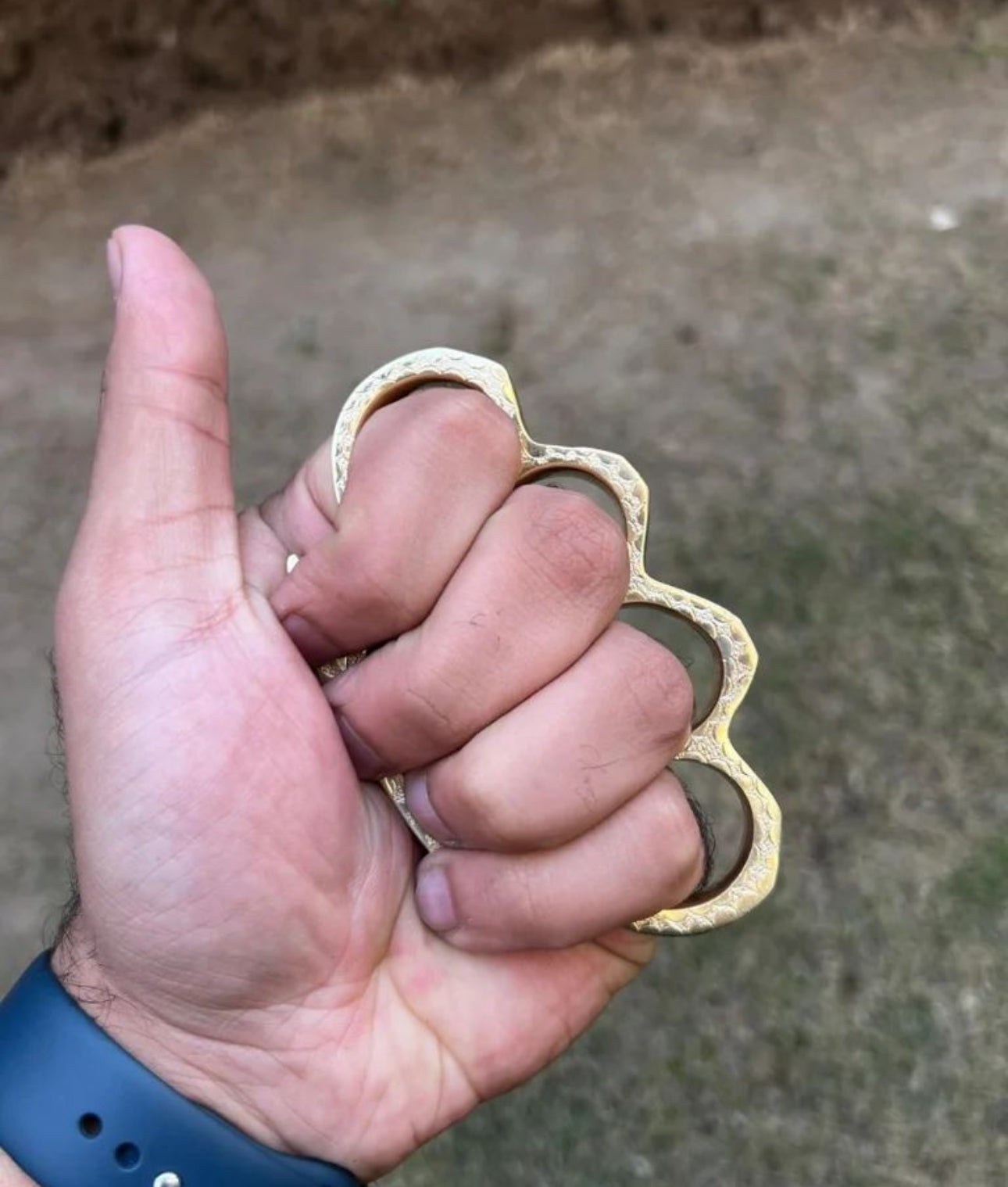 Hand Engraved Brass knuckle