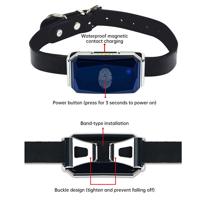 Smart GPS pet tracker: Mini, waterproof, collar for dogs & cats