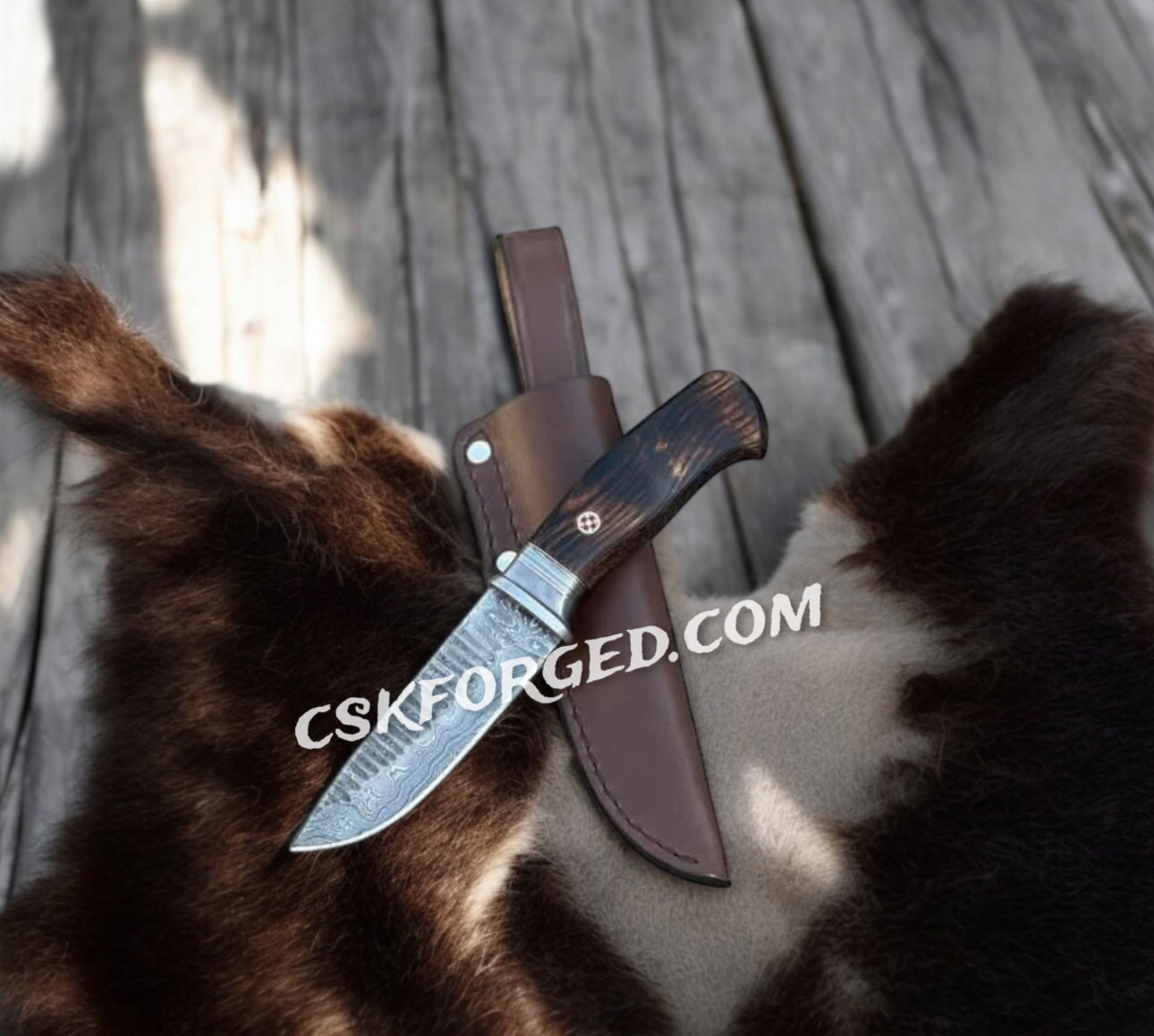 Barfight Special Damascus – Hand-Forged Tactical Brawler's Knife