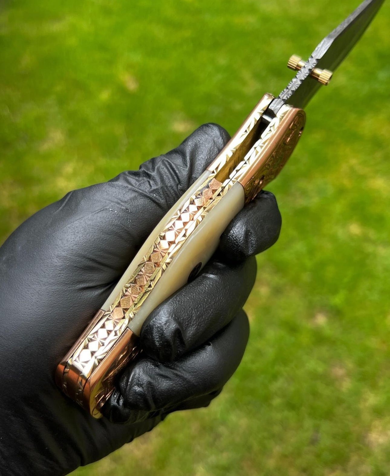 Folding Dmascus Pocket Knife/EDC Pocket Folding
