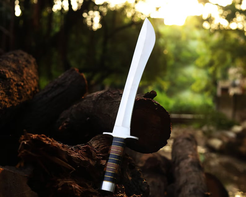 Hand Made J2 Steel Camping Knife, Multi Functional Outdoor Companion & Wood Handle