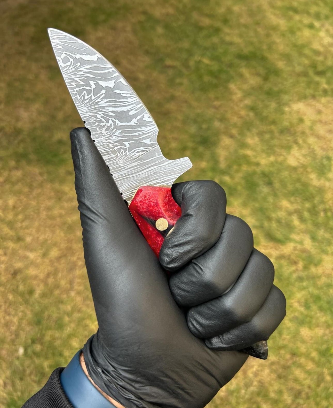 Handmade Damascus Steel Hunting Knife