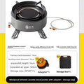 New Explorer 4000W infrared camping stove: portable, windproof, with electronic ignition