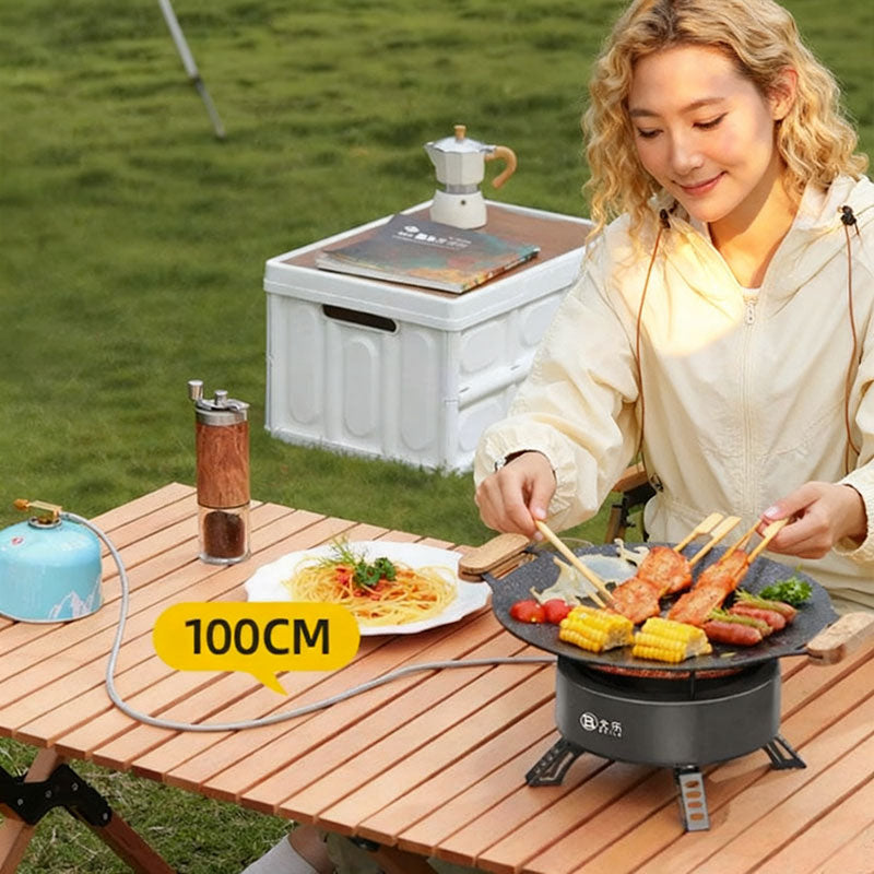 New Explorer 4000W infrared camping stove: portable, windproof, with electronic ignition
