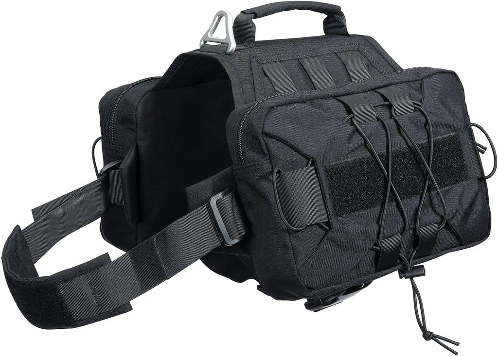 Dog Backpack Tactical Saddle Bag for Hiking & Camping