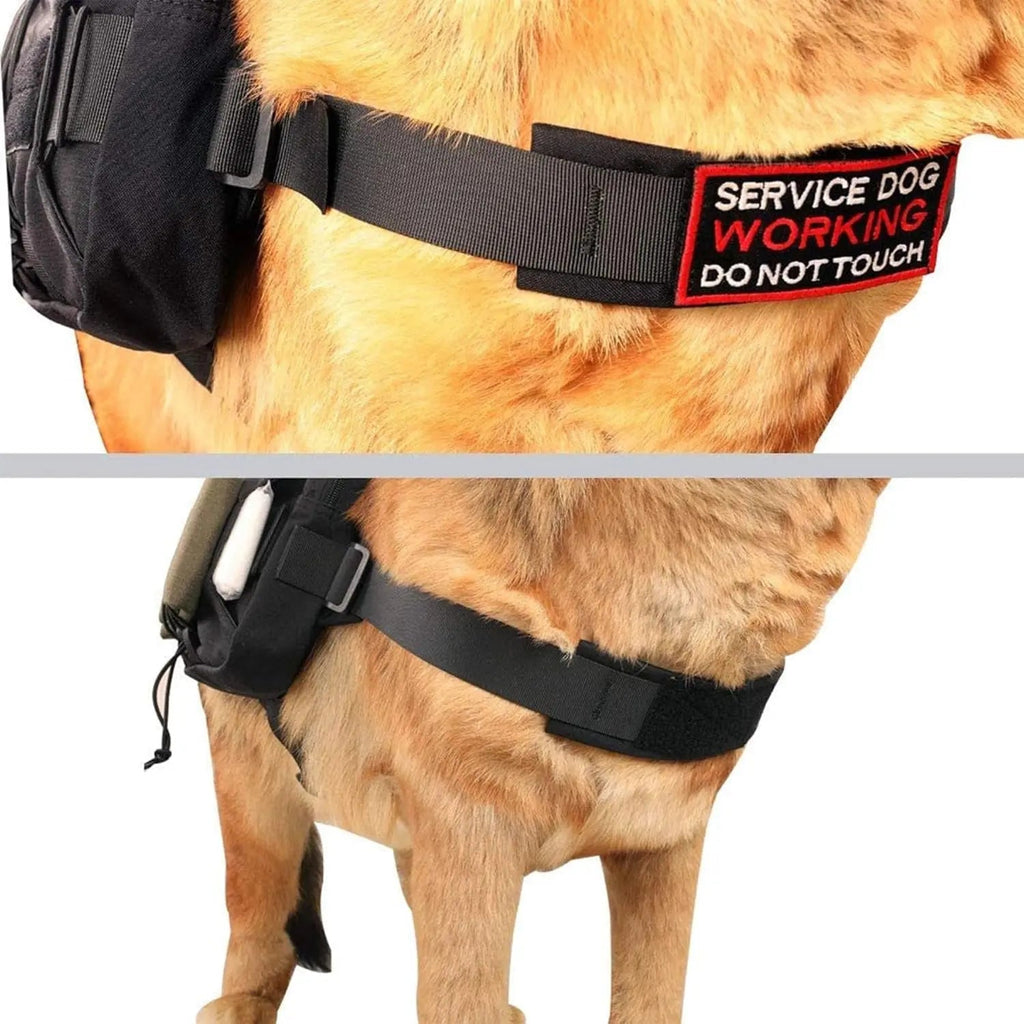 Dog Backpack Tactical Saddle Bag for Hiking & Camping