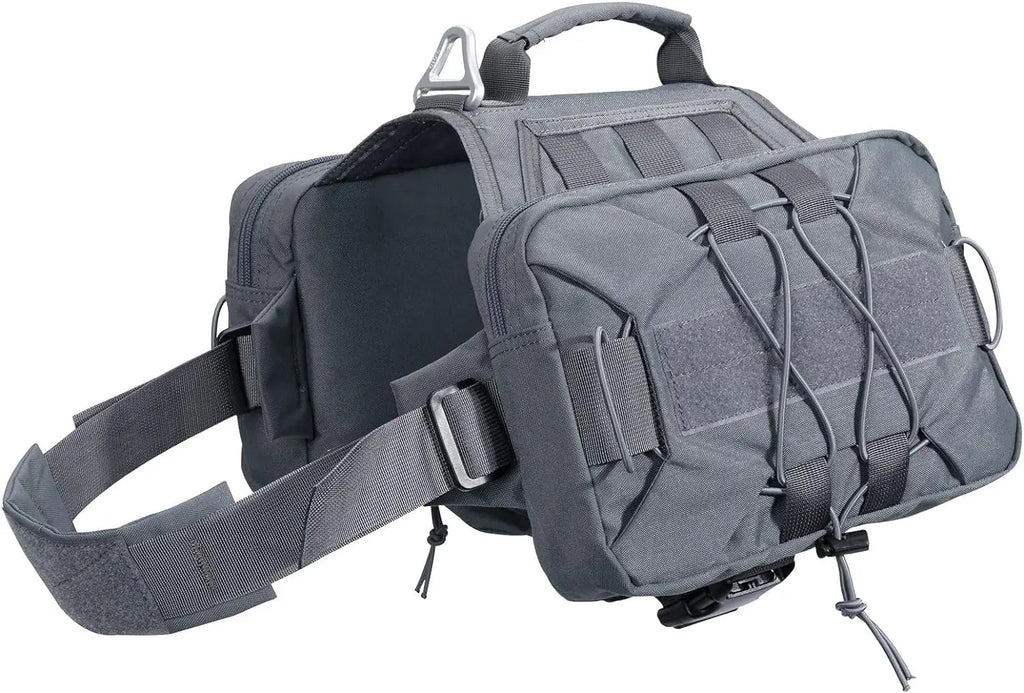 Dog Backpack Tactical Saddle Bag for Hiking & Camping