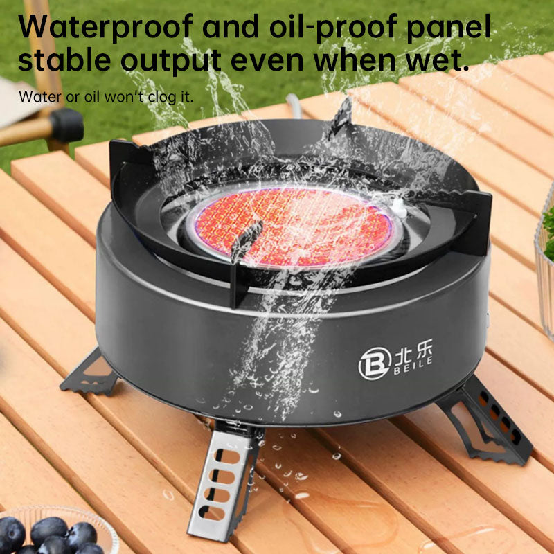 New Explorer 4000W infrared camping stove: portable, windproof, with electronic ignition