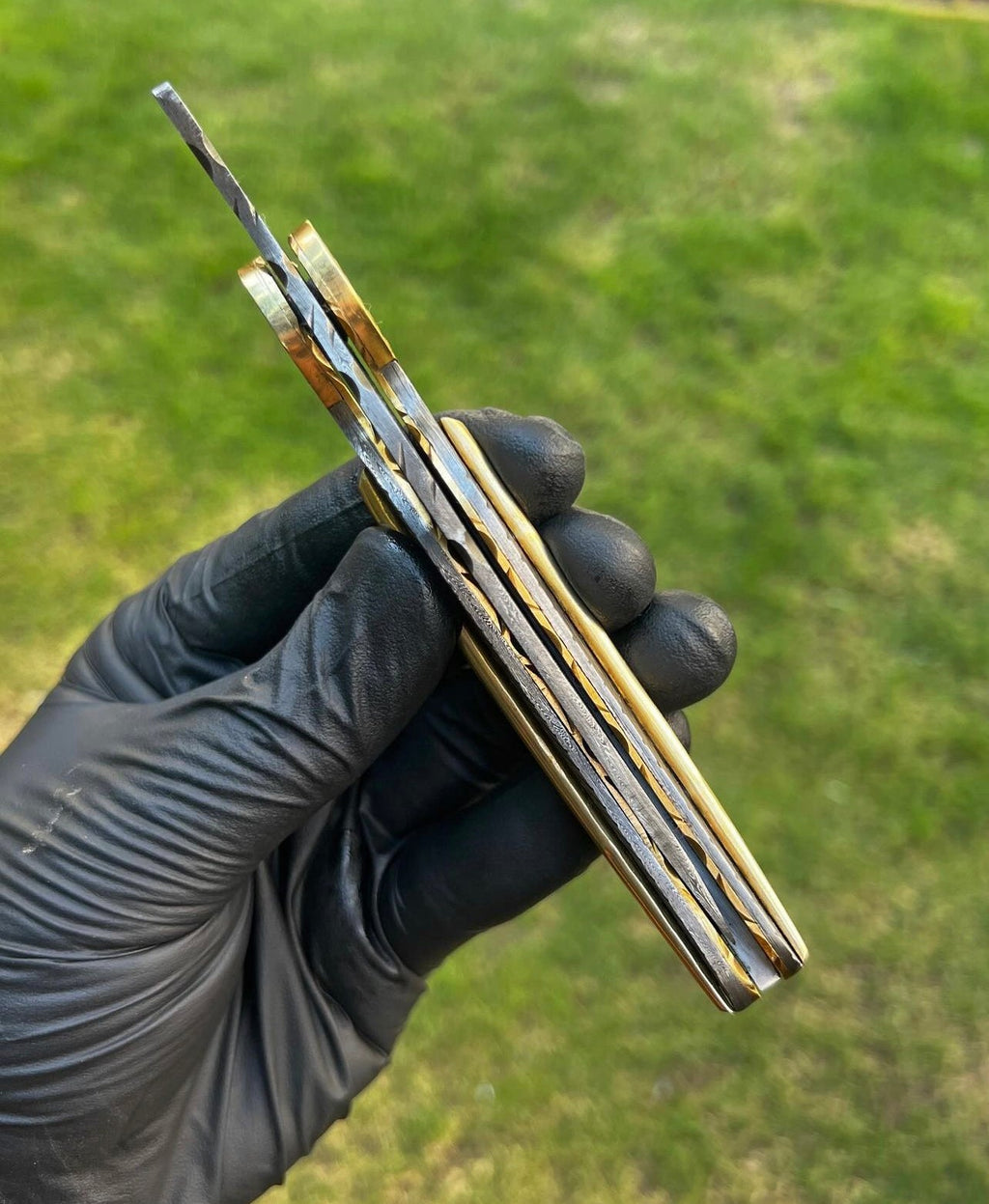 Damascus Leaf Pocket knife, Folding Knife, Every Day Carry Knife , Damascus Knives, Gift For Him